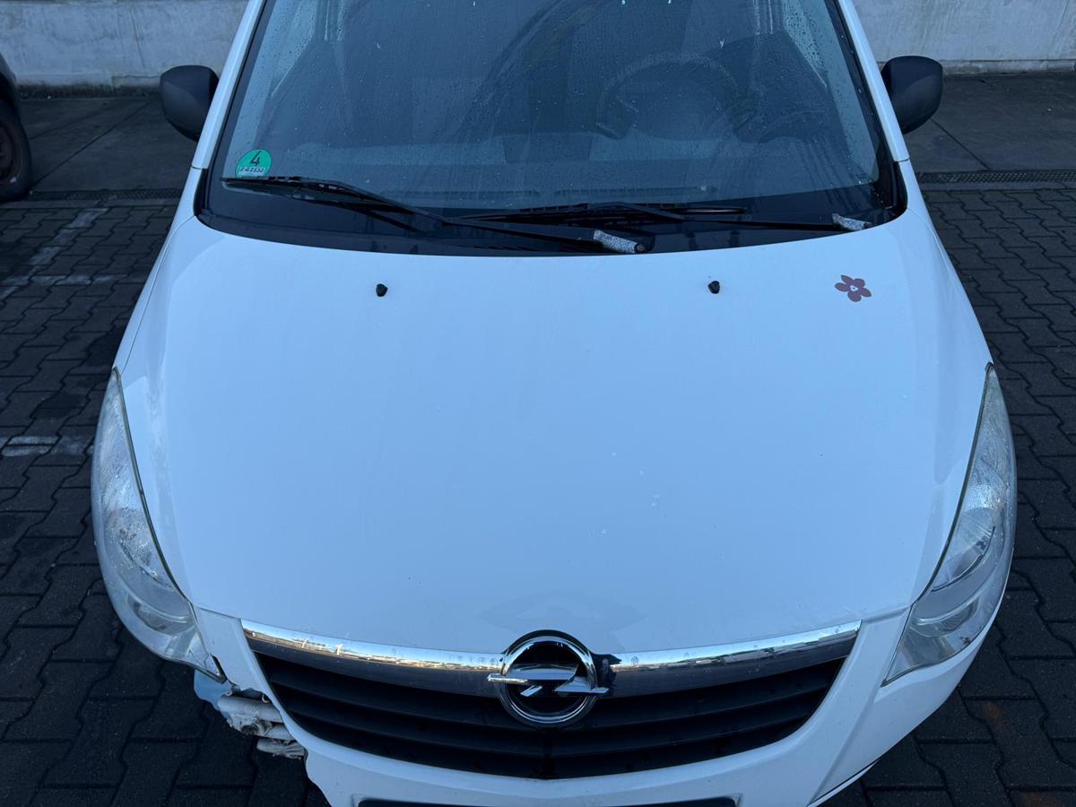 Opel Agila B original Motorhaube 26U Galaxywei&szlig; BJ09
